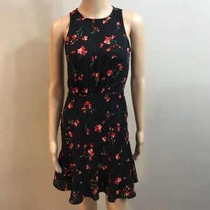 J Crew ruched Waist In falling floral dress Sz 00